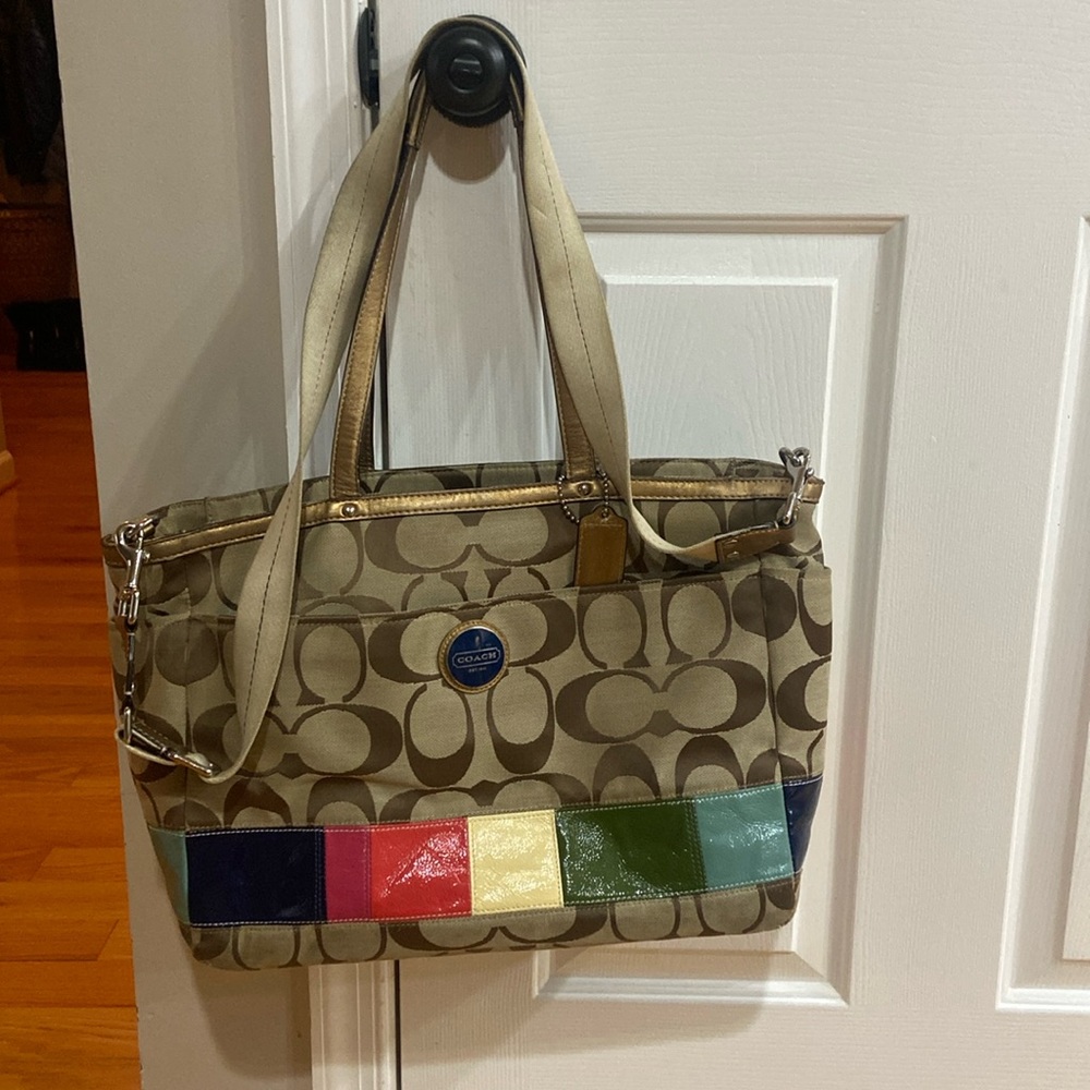 Adorable Coach tote/ baby bag